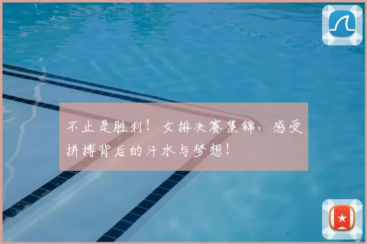 不止是胜利！女排决赛集锦，感受拼搏背后的汗水与梦想！